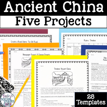 Preview of Ancient China Projects Mini Bundle Five Projects