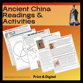 Preview of Ancient China Readings & Activities Bundle: Print & Digital