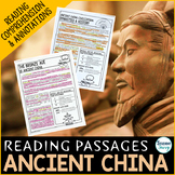 Ancient China Reading Passages - Questions - Annotations