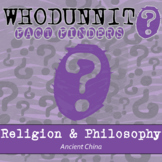 Ancient China Religion & Philosophy Whodunnit Activity - P