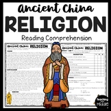 Ancient China Religion Reading Comprehension Informational