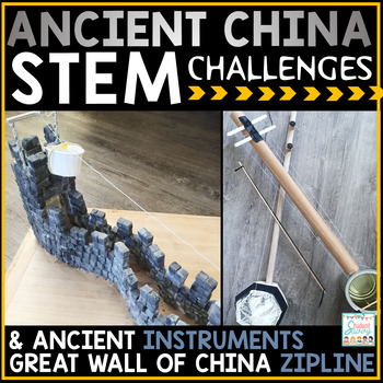 Preview of Ancient China STEM Projects Challenges Activities - Great Wall STEM 