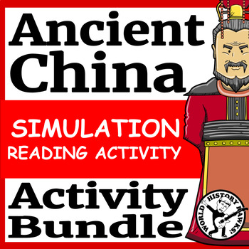 Preview of Ancient China Simulation & Activity BUNDLE - Reading Comprehension