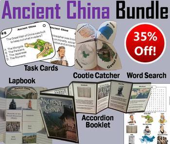 Preview of Ancient China Task Cards & Activities (Silk Road, Confucius, Terracotta Warriors