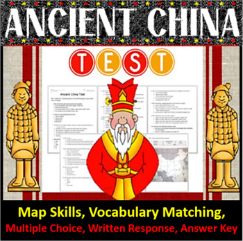 Preview of Ancient China Test and Answer Key