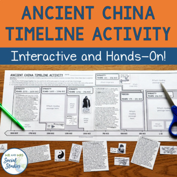 Preview of Ancient China Timeline Activity | Printable Timeline with Chinese Dynasties