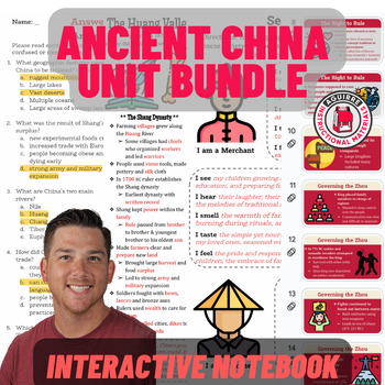 Preview of Ancient China Unit Bundle (grades 6-7)