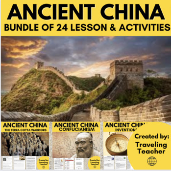 Preview of Ancient China Unit: Bundle of 24 Lessons: Reading Passages + Activities