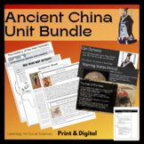 Ancient China Unit: PPT, Test, Readings, Activities, Proje