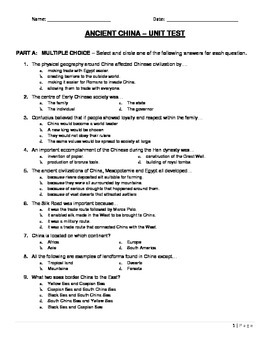 ancient china travel journal part 1 answer key