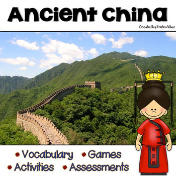 Preview of Ancient China Vocabulary, Activities, Assessments and Games