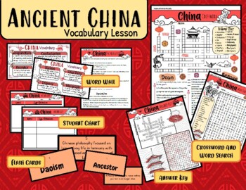 Preview of Ancient China Vocabulary Lesson