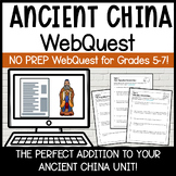 Ancient China WebQuest | A NO PREP Digital Ancient China Activity