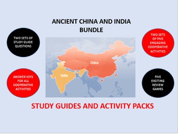 Preview of Ancient China and India Bundle: Study Guide/Activity Packs