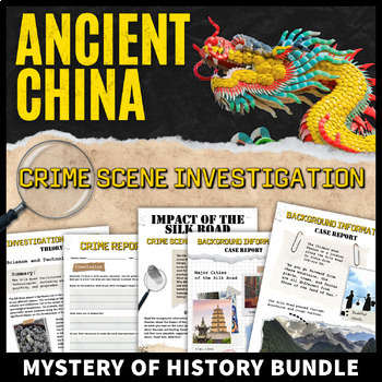 Preview of Ancient China and Silk Road Ancient Civilizations Activity CSI Mystery Bundle