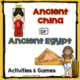 Ancient China and Ancient Egypt Activities and Games