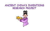 Ancient China’s Inventions – Research Project