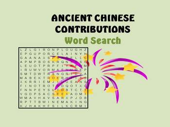 Preview of Ancient Chinese Contributions
