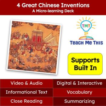 Preview of Ancient Chinese Inventions Informational Text Reading Passage and Activities
