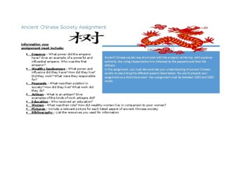 Preview of Ancient Chinese Society Research Assignment
