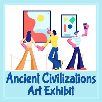 Preview of Ancient Civ Art Exhibit Project - End of Year or Anytime, No Prep!, Editable!