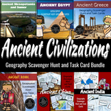 Ancient Civilization Geography Scavenger Hunt & Task Card 