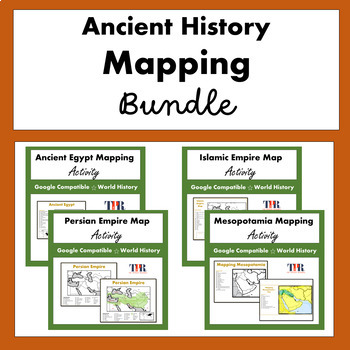 Preview of Ancient Civilization Map Activities (Google)