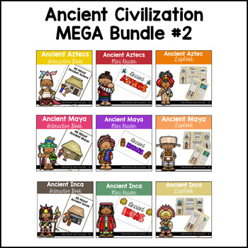 Preview of Ancient Civilization Simple, Primary, Activities MEGA Bundle 2 CC Cycle 1