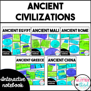 Preview of Ancient Civilizations SOL Activities Interactive Notebook BUNDLE