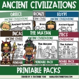 Ancient Civilizations Activities and Worksheets Bundle