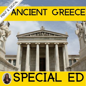 Preview of Ancient Civilizations: Ancient Greece for Special Education PRINT and DIGITAL