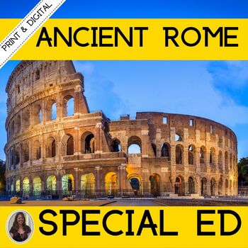 Preview of Ancient Civilizations: Ancient Rome for Special Education PRINT and DIGITAL