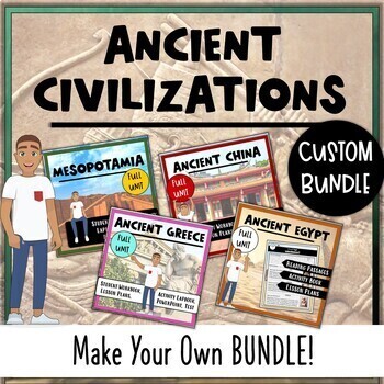 Preview of Ancient Civilizations / Ancient World Cultures: CUSTOM Bundle!