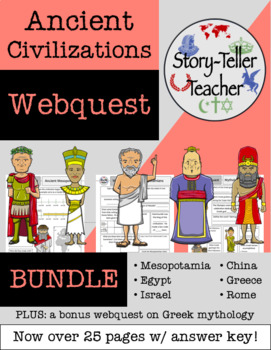 Preview of Ancient Civilizations BUNDLE Webquest Activities