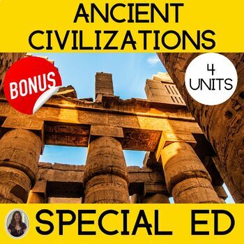 Preview of Ancient Civilizations Curriculum for Special Education Egypt Greece Rome China