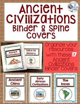 Preview of Ancient Civilizations Binder & Spine Covers