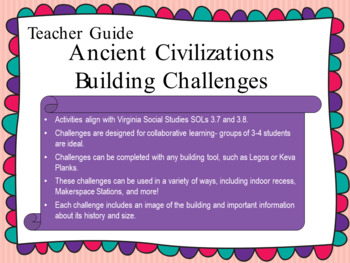 Preview of Ancient Civilizations Building Challenges