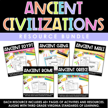 Preview of Ancient Civilizations Bundle | Activities and Resources | VA SOL