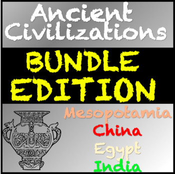 Preview of Ancient Civilizations Bundle: Mesopotamia, Egypt, India and China  (Visual CCLS)