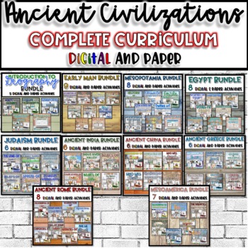 Preview of Ancient Civilizations - World History | Full Year Curriculum - Print and Digital