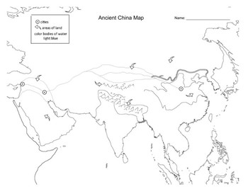 Ancient Civilizations China Map Activity By Scholl Math Tpt