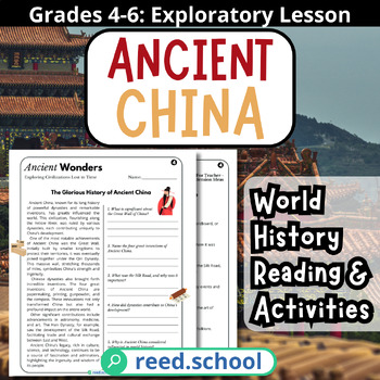 Preview of Ancient Civilizations: China's Dynasties & Innovations - Grades 4-6 Reading