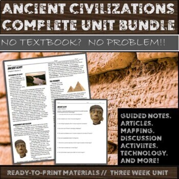 Preview of Ancient Civilizations:  Complete Curriculum Unit Bundle