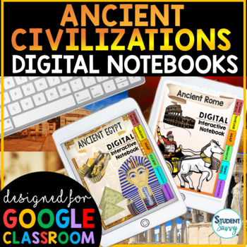 Preview of Ancient Civilizations Digital Interactive Notebooks | Ancient History Digital