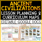 Ancient Civilizations Editable Lesson Plans Templates Curr