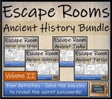 Ancient Civilizations Escape Room Activity Bundle Volume 2