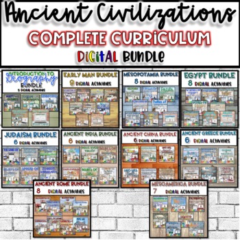 Preview of Ancient Civilizations - World History | Full Year Curriculum - Digital Versions
