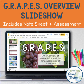 Preview of Ancient Civilizations GRAPES Slideshow and Activity