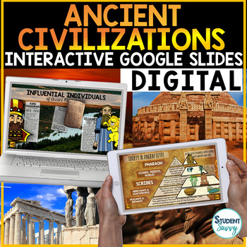 Preview of Ancient Civilizations Google Slides | Distance Learning Google Classroom