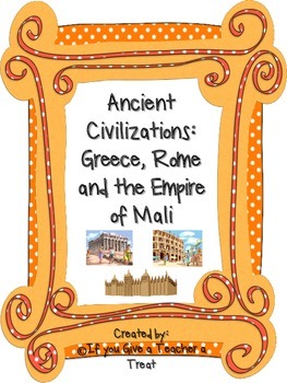 Preview of Ancient Civilizations: Greece, Rome and the Empire of Mali Pack